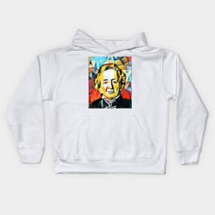 Leopold von Ranke Abstract Portrait | Leopold von Ranke Artwork 2 Kids Hoodie